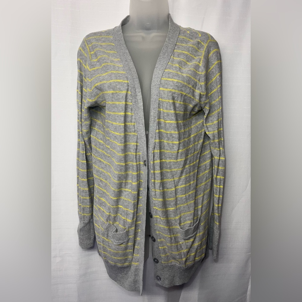 Ana Cardigan Gray Striped Cardigan